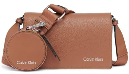 Calvin Klein Damen Millie Kameratasche mit DREI Fächern, Caramel