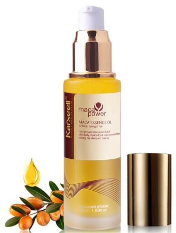 Karseell Maca Essence Haaröl, Arganöl, für trockene und geschädigte Haare, für alle Haartypen, 50 ml