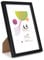 Scholar Tree Cadre photo A5 noir - 21 x 14,8 cm - Cadre photo en bois avec passe-partout de 15 x 10 cm - Avec support de table ou suspension murale