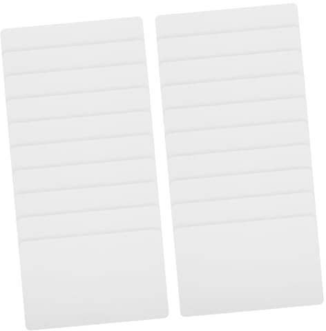 Gadpiparty 20stücke Weiße Pvc-druckkarten Im Standardformat Beidseitig Bedruckbar Wasserfest Blanko Für Ausweise Fotos Identifikationskarten Kompatibel Mit Kartendruckern Im Büro Geschäftsumf