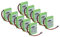 vhbw 10x Akku kompatibel mit Siemens Gigaset E455, E455 SIM, E450 SIM, E40, E450, E45 schnurlos Festnetz Telefon (650 mAh, 2,4 V, NiMH)