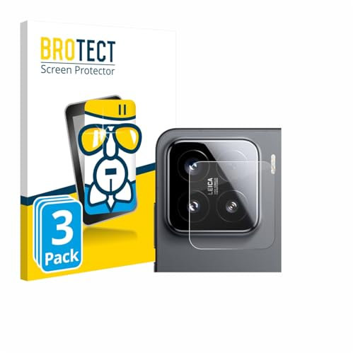 BROTECT 3 Stück Schutzglas für Xiaomi 15 (NUR Kameraschutz) Schutzfolie Panzer Folie Glas Displayschutz Made in Germany [ 9H, Anti-Fingerprint]