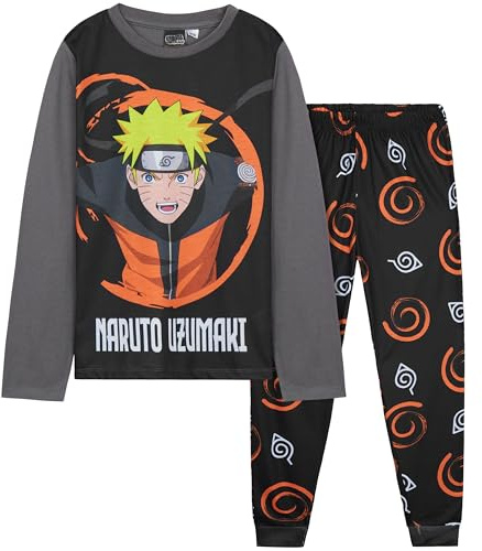 Get Trend Jungen Schlafanzug, 2 Teiliges Pyjama Set, Weicher Nachtwäsche Mit Langarmshirt Und Hose, Geschenke für Kinder