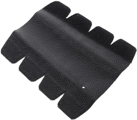 Leder Horn Handpolster für Waldhorn, Schwarz, 1 Stück | Verschleißfestes Cowhide, Handschonend und Formstabil, Leicht Austauschbar