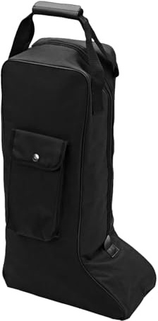 Sac à Bottes Haut – Porte-Bottes Noir de Haute qualité, Pochette de Rangement pour Chaussures Portable, Organisateur de Voyage Pliable, poignée de Transport Facile | avec Protection des Chaussures