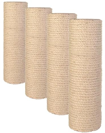 Trixie Poteau de Rechange, ø 9 cm/30 cm/Taille de Fil M8 (Lot de 4)