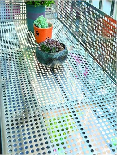 Perforiertes Edelstahl-Sicherheitsnetz zur Absturzsicherung for Balkone (59 x 100 cm)