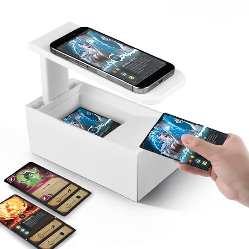Scanbox für MTG TCG Karten, Sammelkarten Scanner Ständer Kartenscanner, Tragbarer Scannerständer Kompatibel mit ManaBox und Anderen Scanner-Apps,Schnelles Scannen und Preisauskunft von Magic Karten