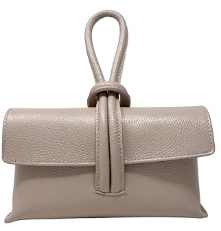 Chicca Borse Borsetta Pochette da Donna in Pelle Dollaro