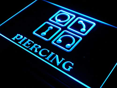 ADVPRO Cartel Luminoso i325-b Piercing Body Ear Tattoo Shop NR Neon Light Sign