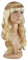 TRIXES Blonde Perücke – 50,8 cm langes, gewelltes, natürlich aussehendes Haar mit Fransen – Kostümparty, Cosplay, Halloween