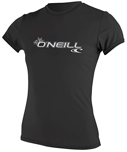 O'Neill Wetsuits Damen Wms Basic Skins S/S Rash Tee Vest, Schwarz, XL