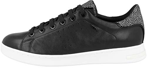 Geox Femme D Jaysen A Sneakers, Black, 38 EU