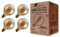 greenandco 4x Bombilla de filamento LED Vintage E27 G95 5W (corresponde a 35W) 400lm 2000K (blanco cálido) 360° 230V vidrio, sin parpadeo, no regulable