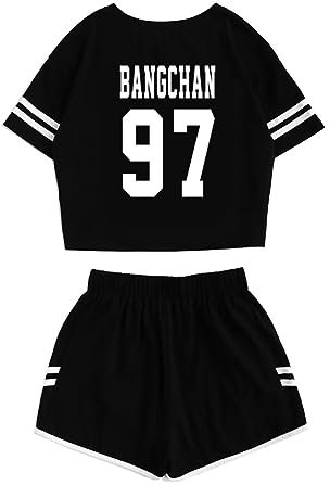 JUNG KOOK SKZ Shirt + Shorts Set Merch Hyunjin Felix Leeknow Bangchan Changbin Seungmin Shorts T-Shirt Tee