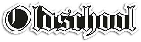 Premium Aufkleber Oldschool Typo Sticker Autoaufkleber Waschstrassenfest und UV-Beständig