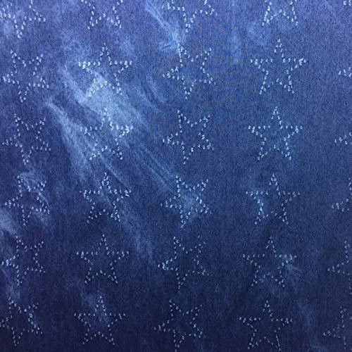 XiaoLong Tela Vaquera 100% Algodón 1m por Metro Utilizada para Coser Ropa Jeans Populares 145 cm De Ancho Coser Cojines Cortinas Y Accesorios para El Hogar(Size:1.45 * 15m,Color:Azul Marino)