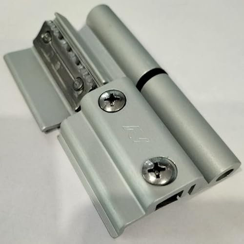 Cerniera a 2 ali Morsa+ Savio 1123.13 per profilo DOMAL40 terza anta, portata 80-90 Kg, finitura ARGENTO