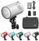 Godox AD100Pro Pocket Flash Light 2.4G Wireless 5 Groups 32 Channels OLED Screen 5800K 1/8000s Sync TTL/Multi/M Flash with 2600 mAh Battery for Canon Nikon Sony Olympus Panasonic Pentax (White)