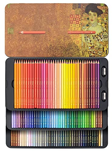 Samnuerly 100 Buntstifte Set Professionelle Kunstzeichnung Farbe Buntstift Geschenkbox Zubehör (Color : A)
