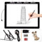 TOHETO A3 Leuchttisch mit Faltbarem Ständer, Adapter, Ultra-dünne Superhell Leuchtplatte, Diamond Painting Tisch Leuchtkasten, LED Lightbox Lightpad für Zeichnen, Diamantmalerei, Tätowierung (Schwarz)