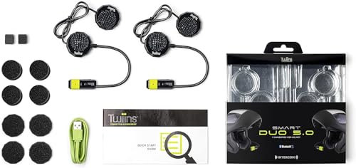 Generico Twiins Smartduo HF2 + HF3 Bluetooth Intercom 5.0 Kit Interfono