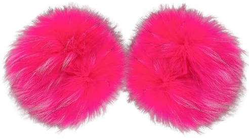 JAWSEU 1 Paar Pulswärmer Kunstpelz Armstulpen Warmers Handgelenk Manschetten Armstulpen Fell Stulpen Damen Pulswärmer Pelz Kunstfell Fellstulpen für Damen Mädchen Winter Weihnachts Dekoration