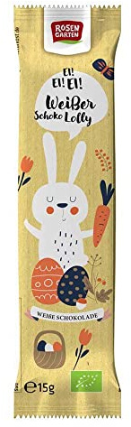 Rosengarten Lolly Hase, Weiße Schokolade, 15g (4)