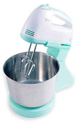 Sky Blue Egg Beater,Mixer Electric Stand Mixer with Rotating Bowl,7-Speed Settings Sky Blue