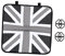 PartyKindom 1Stück Seide Autositzkissen Mit Union Jack Muster Atmungsaktive Sitzmatte Für Ganzjährige Verwendung Komfortables Und Stylisches Autokissen