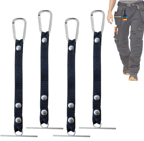 Mppchhn Tape Halter Für Werkzeuggurt, 4 Stücke Werkzeuggürtel, Rostfreie Streifen Clip für Trockenbau Werkstatt Kfz