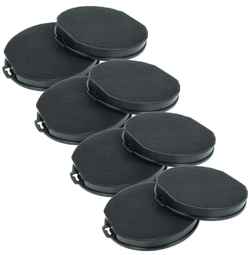 vhbw 8x Aktivkohlefilter kompatibel mit Ikea LUFTIG 90322143 | LUFTIG 90304592, LUFTIG 50304594, RYTMISK Dunstabzugshaube