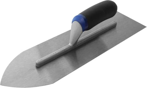 Flooring Trowel for Self-Levelling Compound – Decex 41cm Stainless Steel with Soft-Grip Ergonomic Handle – Flat Finish Tool for Floor Screeding, Levelling & Smoothing – Lightweight Professional