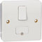 MK Logic Plus K330 WHI 13A Double Pole Switched Connection Unit/w.flex, Standard White