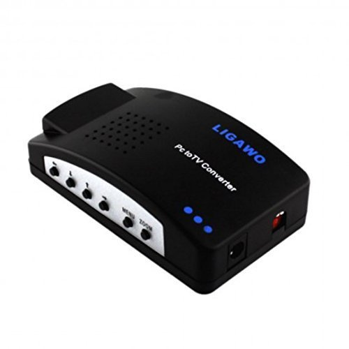 Ligawo ® Pc TV Konverter - VGA Pc Laptop Netbook Notebook ganz einfach mit dem Tv oder Beamer verbinden