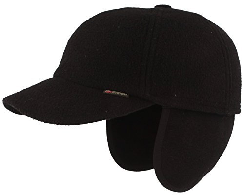 Gottmann einfarbiges Baseball Cap mit Ohrenklappen (54, schwarz)