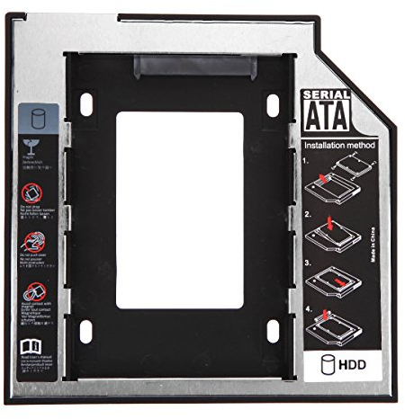 AMAZINGDEAL365 universale 2.5 2 nd 9.5 millimetri SSD HD disco rigido SATA HDD Caddy adattatore Bay