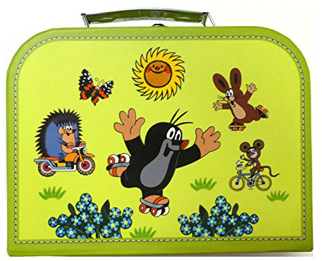 Kinderkoffer 16296 Maulfwurf und seine Freunde grün medium 20 cm