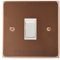 ElekTek Light Switch Cover Plate Single Conversion Victorian Powder Coated with Matching Screws - Antique Copper
