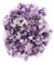 Wifehelper Tumbled Stone Chips Crushed Natural Crystal Quartz Small Crystal Tumble Gemstone 100g Bundle Bags(Purple)