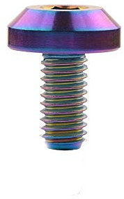 Ruifu M8 x 15 20 25 30 35 40 mm Bremsscheiben-Schrauben Innensechskant für Motorrad (M8 x 15 mm, Regenbogen)