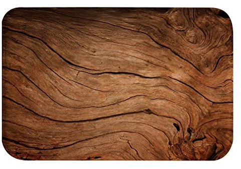 A.Monamour Badematten Badteppiche Badvorleger Alte Braune Eiche Holz Textur Holz Abstrakte Kunst Flanell rutschfeste Unterlage rutschfeste Badteppiche Badteppich Boden Teppich Teppiche 40x120cm