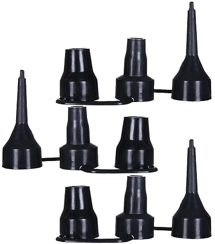 Helonge Air Pump Replacement Nozzles, 3 Pack Inflatable Pump Nozzles Head, Air Pump Inflator Adaptor Accessory for Partial Air Bed, Air Mattress etc