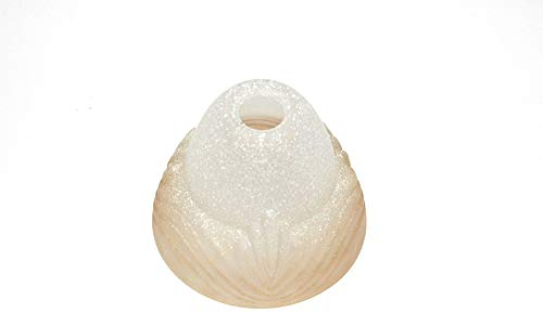 Vetro coppa ricambio lampadari, applique, lumetto, lampada, vetro scavo liscio puntinato bianco fiocco ambra