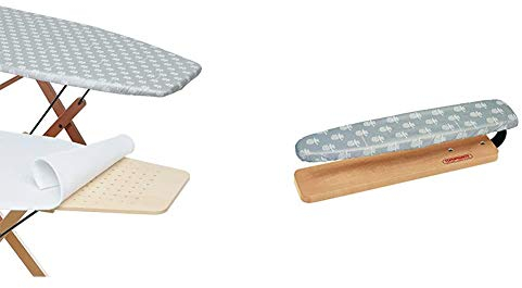 Foppapedretti Lacopertina Funda para Tabla de Planchar y ilMollettone + loStiramaniche Accessorios para Planchar, Madera, Natural