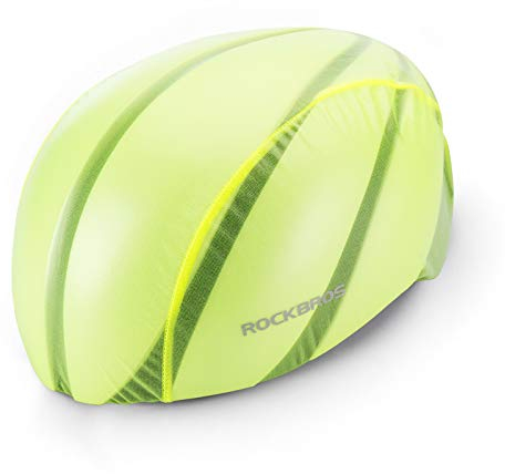 ROCKBROS Helmüberzug Helmet Cover Regenkappe für Fahrradhelm Wasserdicht Staubdicht Winddicht Universalgröße Schwarz/Weiß/Grün
