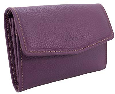 Petit Porte Monnaie Katana en Cuir grainé réf 953058 (11 Couleurs Disponible) (Violet)