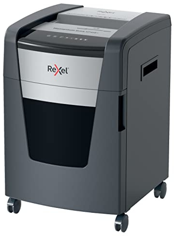 Rexel XP418+ Cross Cut Paper Shredder, Shreds 20-18 (70-80 gsm Sheets At Once, P4 Security Level, Jam-Free Technology, Office Use, 45 Litre Pull-Out Bin, Black, Momentum Extra Range, 2021418X