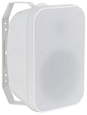 McGrey OLS-651WH Outdoor-Lautsprecher - Zwei-Wege-System - IP56 - Für Restaurant, Biergarten, Terrasse und Garten - 6,5 Woofer und 1 Hochtöner - 60 Watt - Für 70/100V-Betrieb geeignet - Weiß