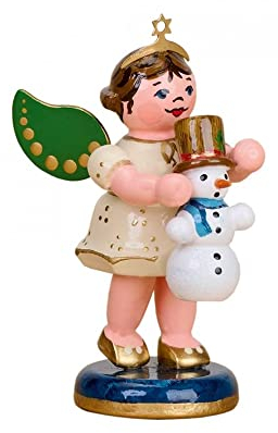 Hubrig Engel mit Schneemann, Höhe etwa 6,5cm